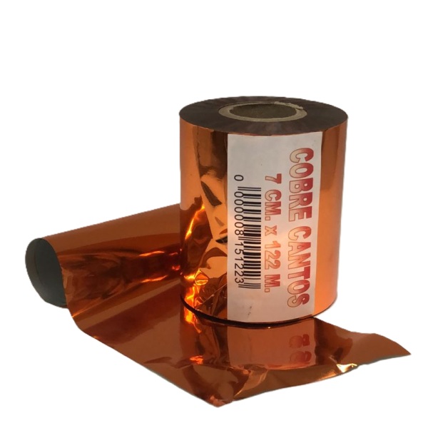 Foil Cobre Cantos Cril 7*1220 Cm.