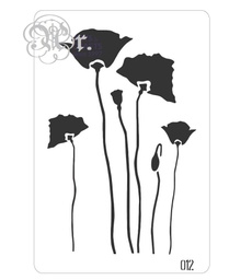 [848012.0] Stencil 20*30 Cm. 012 Amapolas