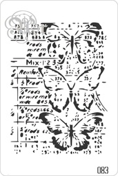 [848083.0] Stencil 20*30 Cm. 083 Mariposas