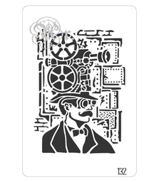 [848132.0] Stencil 20*30 Cm. 132 Steampunk