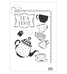 [0848055] Stencil 20*30 Cm. 055 Tea Time